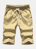 Pantalons courts métrages de loisirs en coton pour hommes