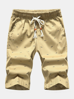 Pantalons courts métrages de loisirs en coton pour hommes