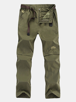 Pantalons de séchage rapide en plein air Mens Light Thin Light Sunscreen résistant à lusure imperméable détachable