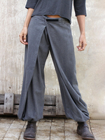 Pantalons lâches collables pour femmes Pantalons Gong Fu occasionnels irréguliers