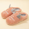 Pantoufles en peluche à la maison décontractée à doublure chaude pour femmes
