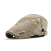 Papa été réglable impression béret casquettes hommes visière extérieure gavroche chapeau de chasse