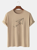 Paper Plane of Liberty - T-shirts manches courtes à col rond