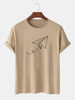 Paper Plane of Liberty - T-shirts manches courtes à col rond