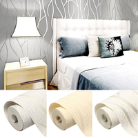 Papier gaufré 3D non-tissé à bandes de papier gaufré autocollant mural chambre salon