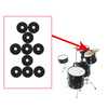 Paquets de 10 IRIN MD139 tambour Tapis de tambour de feutre de protection de feutre de cymbale rond pour tambour Bractes