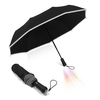 Parapluie déclairage lumineux automatique LED éclairage bicolore homme femme parapluie daffaires triple 9 os