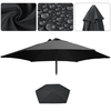 Parasol de jardin rond en Polyester 2.7M Parapluie dextérieur,  pare-soleil,  couverture dauvent,  étanche UV, 