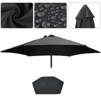 Parasol de jardin rond en Polyester 2.7M Parapluie dextérieur,  pare-soleil,  couverture dauvent,  étanche UV, 