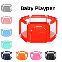 Parc à bébé à 6 faces Jouant à la maison Chambre denfant en bas âge interactive pour enfants avec décorations de ba