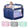 Parc pour bébé 6 faces pour bébés Parc pour bébé nourrissons enfant en bas âge 6 panneaux de sécurité pliant intérieur e