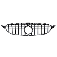 Pare-chocs avant avec grille de style noir GT R AMG pour Mercedes Benz W205 C250 C300 2019
