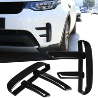 Pare-chocs avant Grille Grill Air Vent Cover Noir Brillant ABS Pour Land Rover L462 Discovery 5 2017-2018
