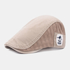 Pare-soleil en coton lavé unisexe Casual Couple Flat Hat Forward Hat Beret Hat