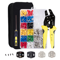 PARON JX-D4T 4 en 1 AWG20-10 Pince à sertir Pince à sertir fil Kit Outils Pince à cliquet Outils à main avec terminaux 8