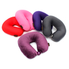 Particules de mousse de mémoire U forme cou appui-tête oreiller Voyage de vol de voiture Soft Coussin d