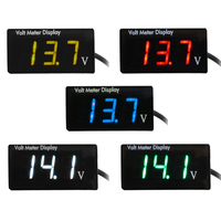 Pas de support étanche DC compteur daffichage numérique Instrument de mesure de tension à bord DC8-150V pour moto d