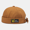 Patch détiquette de lettre unisexe Casquette de propriétaire réglable Casquette de crâne Hip Hop Sport pare-soleil