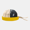 Patch en treillis de coton unisexe mode longue sangle queue sans bord bonnet bonnet propriétaire casquette crâne