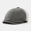 Patchwork couleur couture style britannique Vintage artiste tempérament court bord pic chapeau béret chapeau pour homme