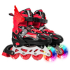 Patins à roues alignées réglables pour enfants avec roues lumineuses Patins à roulettes extérieurs et intérieurs pour ga