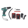 Perceuse à percussion sans fil High / Low 25 + 3 vitesses 2 Batterie Set