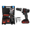 Perceuse sans fil 100-240V Double réglage de la vitesse LED éclairage grande capacité Batterie 50Nm 25 + 3 réglage du co