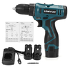 Perceuse à percussion 16.8V 3/8 "1350 tr / min 2 vitesses LED Kit de perceuse sans fil avec Li-Ion Batterie et chargeur