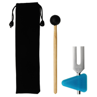 Percussion médicale en aluminium de triangle de Chakra de fourche daccord 4096Hz tournant Hammer avec le maillet