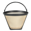 Permanent Reusable 4 Cone Shape Coffee Filter Mesh Basket Gold Tone Coffee Accessories