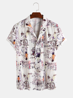 Personnage de dessin animé de mode imprimant des chemises décontractées respirantes