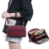 Pierre Loues Femmes Solid 8 Card Slot Card Bag Multi-slot Phone Bag Leisure Crossbody Bag