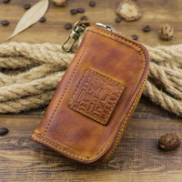 Pince à billets en cuir véritable pour homme