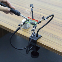 Pince de bureau aidant les mains à souder un troisième outil à main avec support en aluminium pour PCB