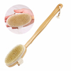 Pinceau détachable Poignée en bois Pinceaux naturels Pinceau exfoliant Peau pour le corps Nettoyant apaisant