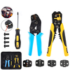 Pinces à sertir 4 en 1 Kit doutils de terminal pour pince à dénuder auto-réglable