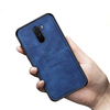 PINWUYO tissu épissure Soft bord antichoc couverture arrière étui de protection pour Xiaomi Pocophone F1 non original