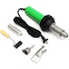 Pistolet à air chaud de soudure de torche de soudure en plastique 1600W + buse de pointe + rouleau