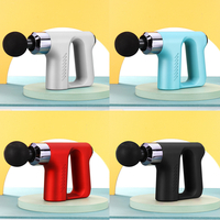 Pistolet de massage électrique à 4 têtes LCD Touch Sports Muscle Relaxing Massager Masseur de tissus profonds à 5 vitess