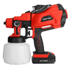Pistolet de pulvérisation électrique haute tension 1200ML 2000mAh avec fonction déclairage à lumière LED avec bando