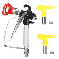 Pistolet pulvérisateur à alimentation par gravité Kit de pistolet de pulvérisation régulateur apprêt de peinture flocon
