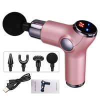 Pistolets de massage à percussion électrique USB Muscles profonds à main Appareil de thérapie par vibration de choc rela