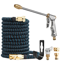 Pistolets de pulvérisation deau légers flexibles et durables de tuyau extensible de prise de lUE de 25-100FT