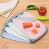 Planche à découper de cuisine en paille de blé,  bloc à découper rectangulaire créatif résistant à la corrosion