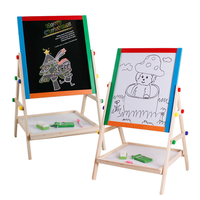 Planche à dessin magnétique Double face en bois massif petit support de tableau noir décriture tablette de dessin c
