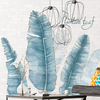 Plantes en pot Stickers muraux pour salon chambre porche cuisine bricolage vinyle autocollants muraux autocollants plant