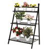 Plantes pliantes support 3 niveaux échelle étagère bois étagère de rangement support décor à la maison