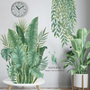 Plantes vertes feuilles bricolage stickers muraux fond amovible pour chambre cuisine cuisine chambre enfants décorations