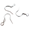 Plaqué argent unisexe poissons balancent métalliques oreille crochets enroulent constatation bricolage