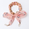 Plaqué coloré ruban de dentelle bowknot de tissu bracelet en or de la chaîne